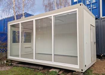 Kontener usługowy ekspozycyjny biuro sprzedaży domek