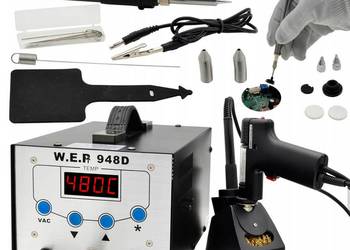 S030426 Stacja Lutownicza 3w1 WEP 948D Rozlutownica + Lutownica