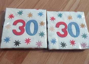 Serwetki na 30 urodziny dwa opakowania