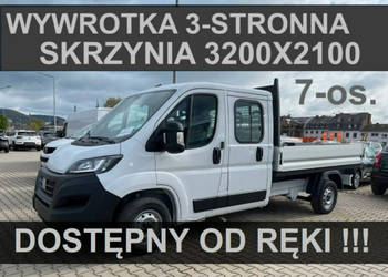 Fiat Ducato Skrzynia fabryczna 3300X2000 140KM 7-osob. Hak Od ręki ! Niska…