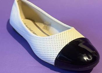 Beżowe baleriny połysk rozmiar 37 (BAL9)