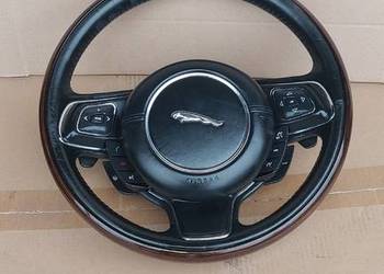 Kierownica Airbag JAGUAR XJ X351 LIFT drewno skóra łopatki  FW933F563GC8PVJ