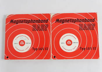 Kultowe Taśmy Szpulowe BASF LGS 52 – 18 cm (Zestaw 2 szt.)