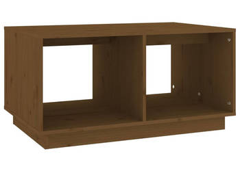 Stolik kawowy miodowy brąz 80x50x40 cm lite drewno sosnowe WM-814437