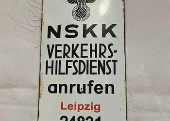 Niemiecka tabliczka emaliowana