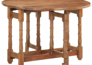Stół jadalniany okrągły 110 x 76 cm lite drewno mango WM-321701