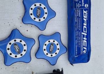 Zestaw ford escort cabrio dach lewarek apteczka dekielki pokrowiec ORG