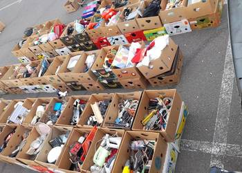 Towar w kartonach z Niemiec Holandii mix szkło porcelana narzędzia itp