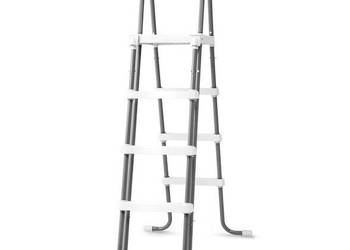 Drabinka do basenu 122 cm antypoślizgowe stopnie INTEX 28076