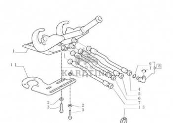 New Holland T6010 Wąź giętki 12.7mm id x 995mm l, sae 100r2 82031016