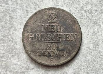 117) NIEMCY srebro - 2 Neu Groschen - 1854 r.