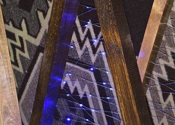 choinka drewniana led święta