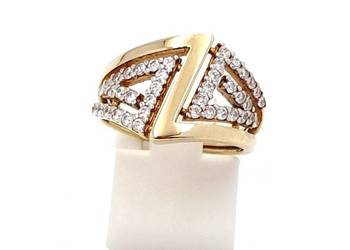 WYPRZEDAŻ !-30%Pierścionek r.13,5 Złoty pr.333 Modern z licznymi kZ-396 WYPRZEDAŻ !-30%Pierścionek r.13,5 Złoty pr.333 Modern z licznymi kZ-396