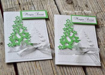 Kartka świąteczna na Boże Narodzenie ręcznie robiona