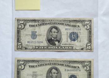 O nr 11 – USA 2 × 5 Dollars Silver Certificate 1934C i 1953 – Blue Seal