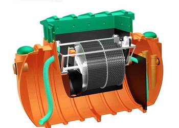 OCZYSZCZALNIA ŚCIEKÓW BIOLOGICZNA ROTOCLEAN 6 Złoże Obrotowe