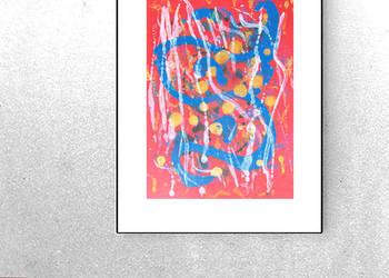 boho dekoracja na ścianę, abstrakcyjny rysunek, obraz 30x40 boho dekoracja na ścianę, abstrakcyjny rysunek, obraz 30x40