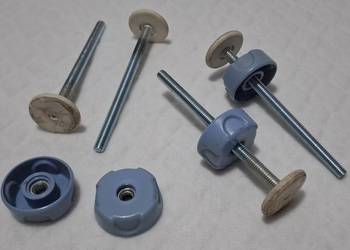 Śruby z nakrętkami do drzwi, bramki, dla dzieci, zwierząt, 8mm, 12,7cm 4szt