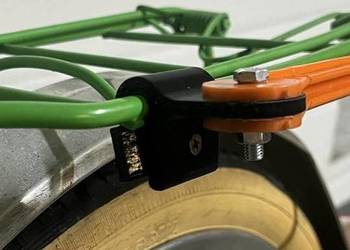 Uchwyt chorągiewki składak Wigry ramię bezpieczeństwa PRL