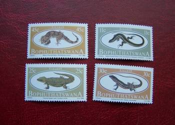 Bantustan 1984 MNH Mi. 129/32 Fauna Gady Jaszczurki  a