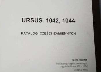 Katalog Ursus 1042 1044 silnik PERKINSA  ORYGINAŁ