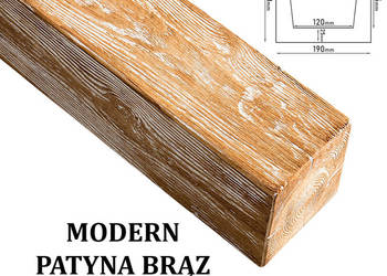 Belka Modern  19x17 cm Patyna Brąz