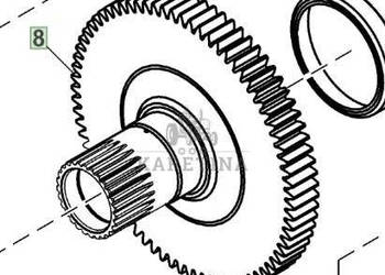 John Deere 8130 8230 8330 8430 8530 Bieg Koło Zębate Skrzyni Biegów IVT CZ…