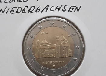 2 Euro Niedersachsen Niemcy 2014 r.-men. J