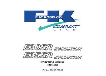 Fiat Kobelco E30SR E35SR instrukcja naprawy serwisowa PL