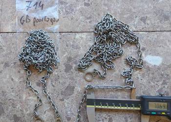 714 Łańcuchy łańcuszki 2szt starego zegara podłogowego GB Becker chrom