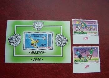Mali 1986 MNH Mi. 1068/69 Sport Piłka nożna MŚ Mexico 86