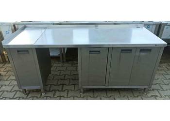 Stół z Szafką oraz Koszem - 190/70/85 cm - S 1416.O