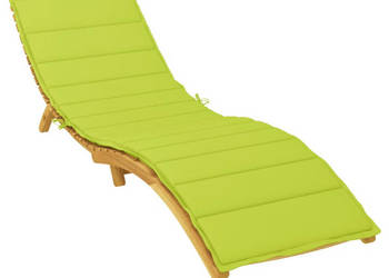 Poduszka na leżak jasnozielona 200x70x3 cm tkanina Oxford WM-314229