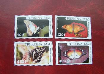 Burkina Faso 1984 MNH Mi. 972/75 Fauna Owady Motyle  a
