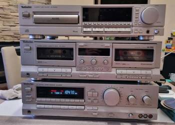 Wieża amplituner Technics SA-GX230 magnetofon RS-TR333 CD SL-PG520A JOG