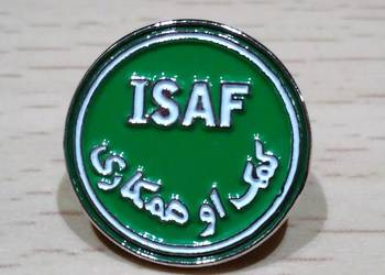 Wpinka tzw. pins ISAF Afganistan