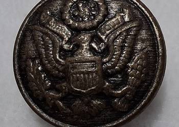 Guzik na stopce, guzik amerykański, Herb, orzeł, 18x8mm, nr.2 (Kolekcje)
