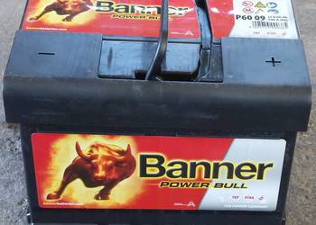 Akumulator NOWY 12V 60Ah 540A prawy plus P+ BANNER POWER BULL P6009