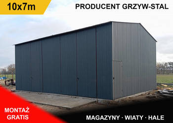 GARAŻ BLASZANY - Wiata - Hala - Magazyn - Blaszak - WIATY - GRZYWSTAL