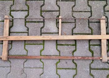 Stara Drewniana Piła Ramowa Stolarska PRL