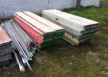 Rusztowanie elewacyjne 82 m2 używane 10x8,2 m Podest drewniany