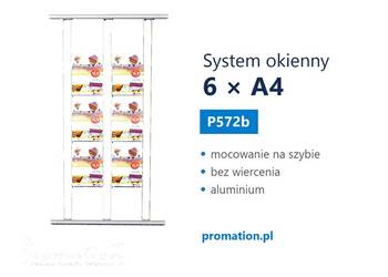System witrynowy A4 x6 na oferty biura nieruchomości i ogłoszenia