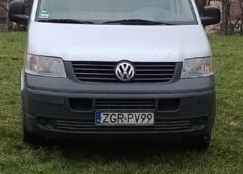 VW T5 Transporter 130PS, 9 osób, klima, srebrny met.