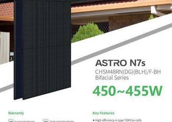 PALETA 36 szt. Astro CHSM48RN(DG)(BLH)/F-BH 455W Bifacial FullBlack