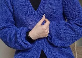 kardigan moherowy robiony ręcznie