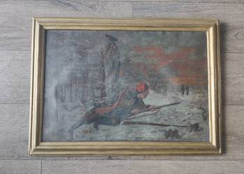 Obraz scena wojenna 66x48 okazja