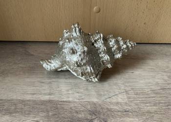 Figurka ozdobna srebrna muszla