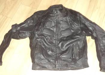 Kevlar  - Używana męska kurtka skórzana  ramoneska  na motor