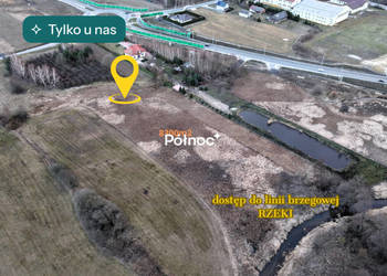 Działka budowlana z pozwoleniem na staw przy rzece