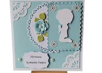 Kartki Pamiątka Komunii Świętej K4 Chłopiec Wzór 6